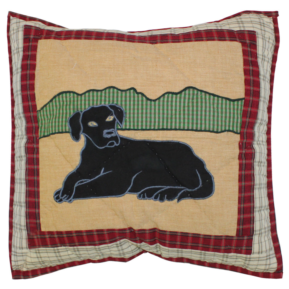 Pick of Labs Quilt, Hand cut and Appliqued cotton fabric motifs.