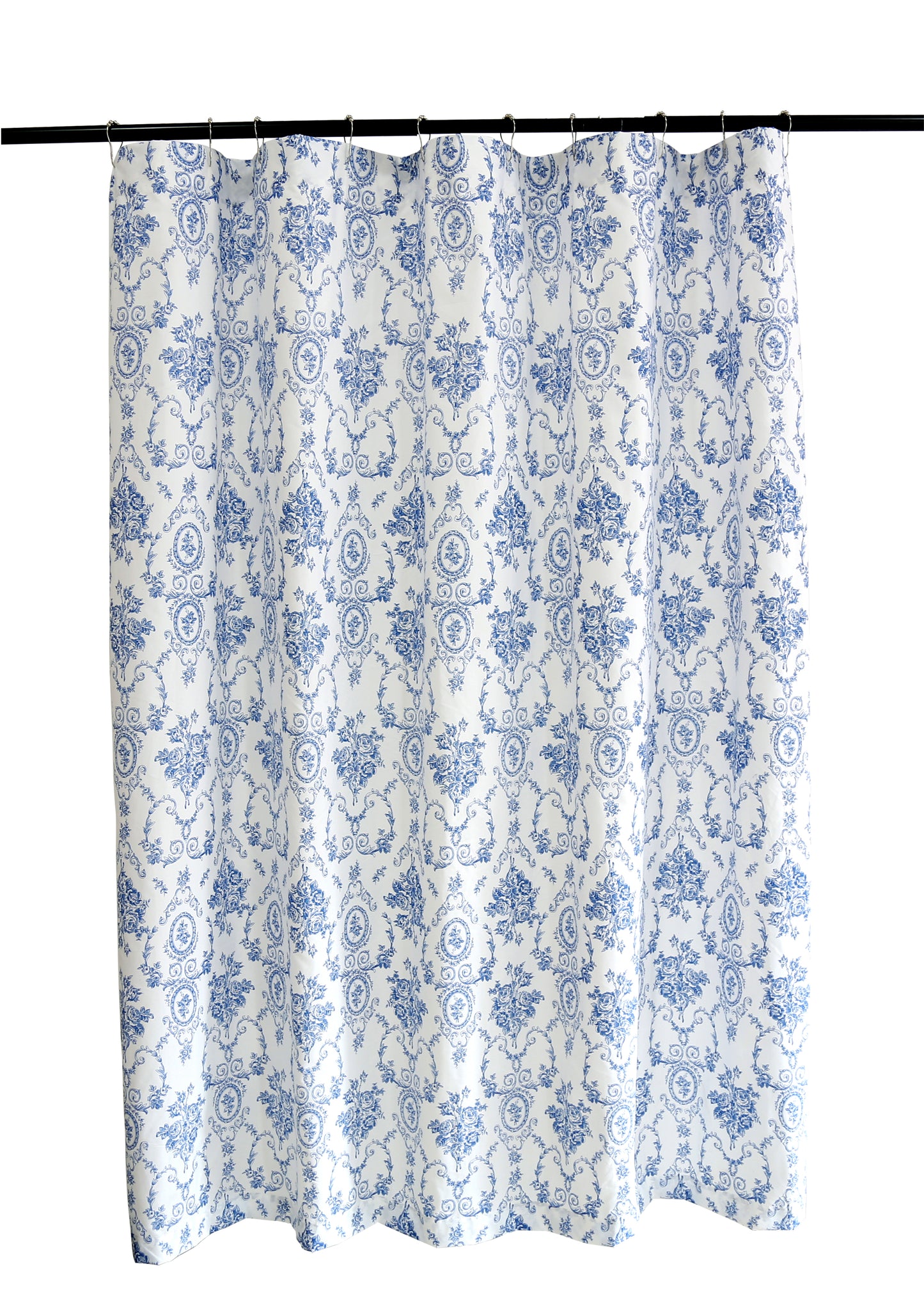 Blue Wisteria Lattice Shower Curtain 72"W x 72"L