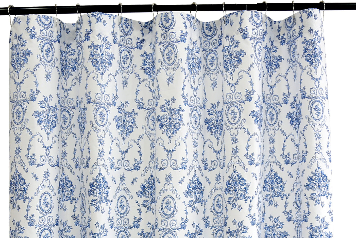 Blue Wisteria Lattice Shower Curtain 72"W x 72"L