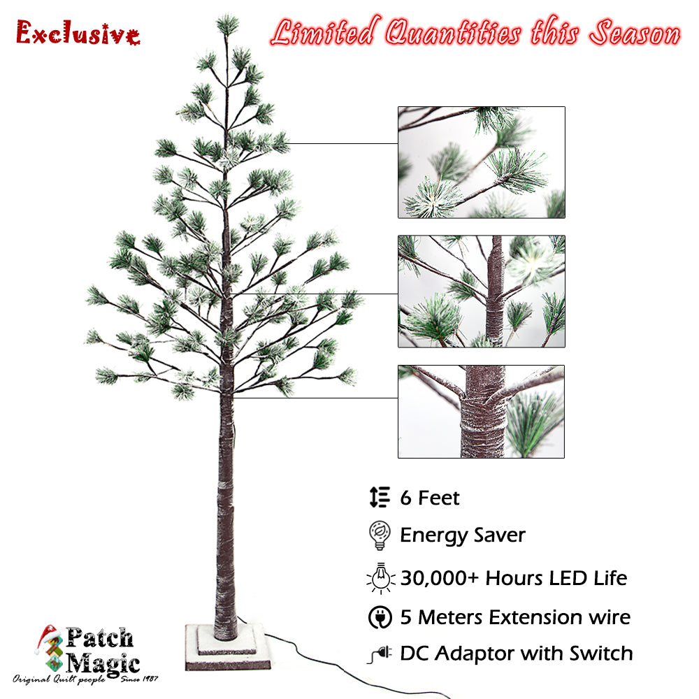 5-Pack Value Set: 6FT Pine Prelit LED Christmas Trees – Perfect for Events & Home Décor - LIMITED TIME DEAL – BUY MORE & SAVE BIG!