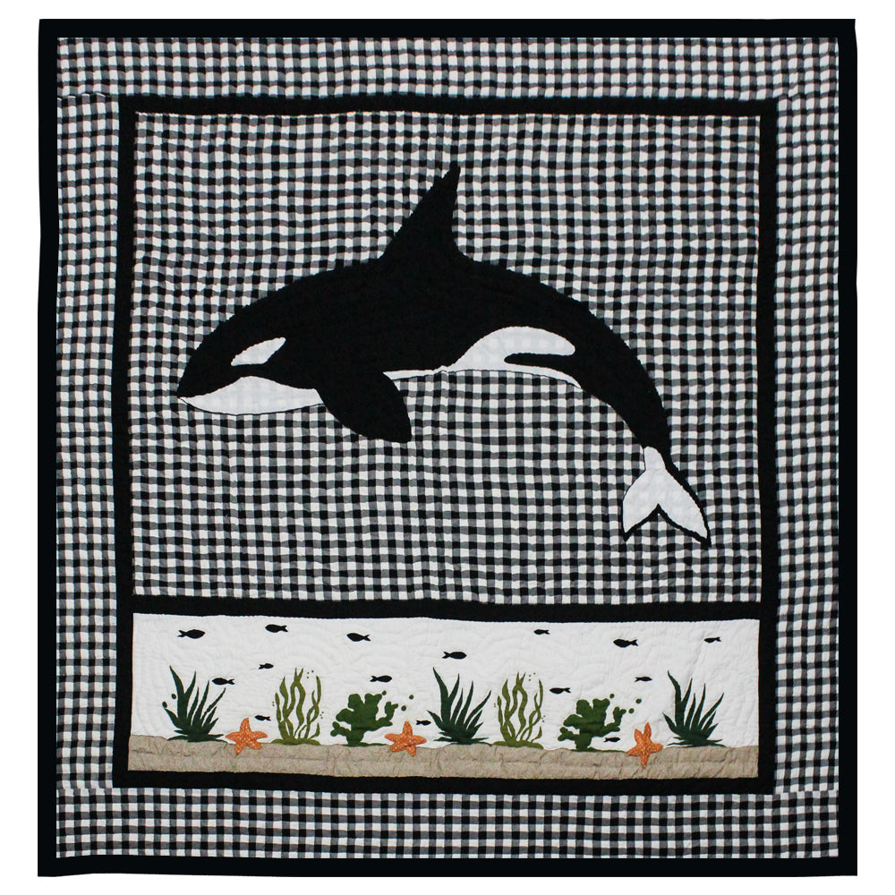 Patch Magic Quilts - Orca Throw 50"W x 60"L