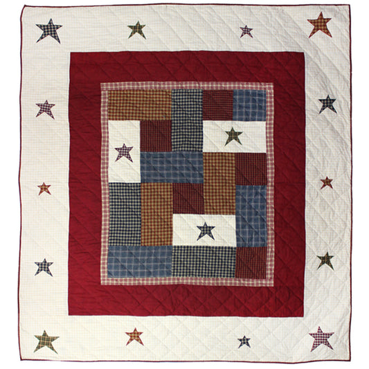 Patch Magic Quilts - Woodland Square Throw 50"W x 60"L