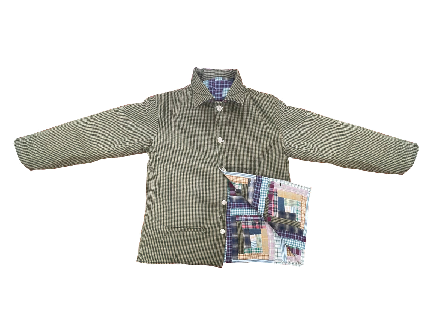 Wild Goose Log Cabin Quilted Cotton Jacket – Reversible, Soft Cotton Filled, Stylish and Comfortable Jacket for All Seasons