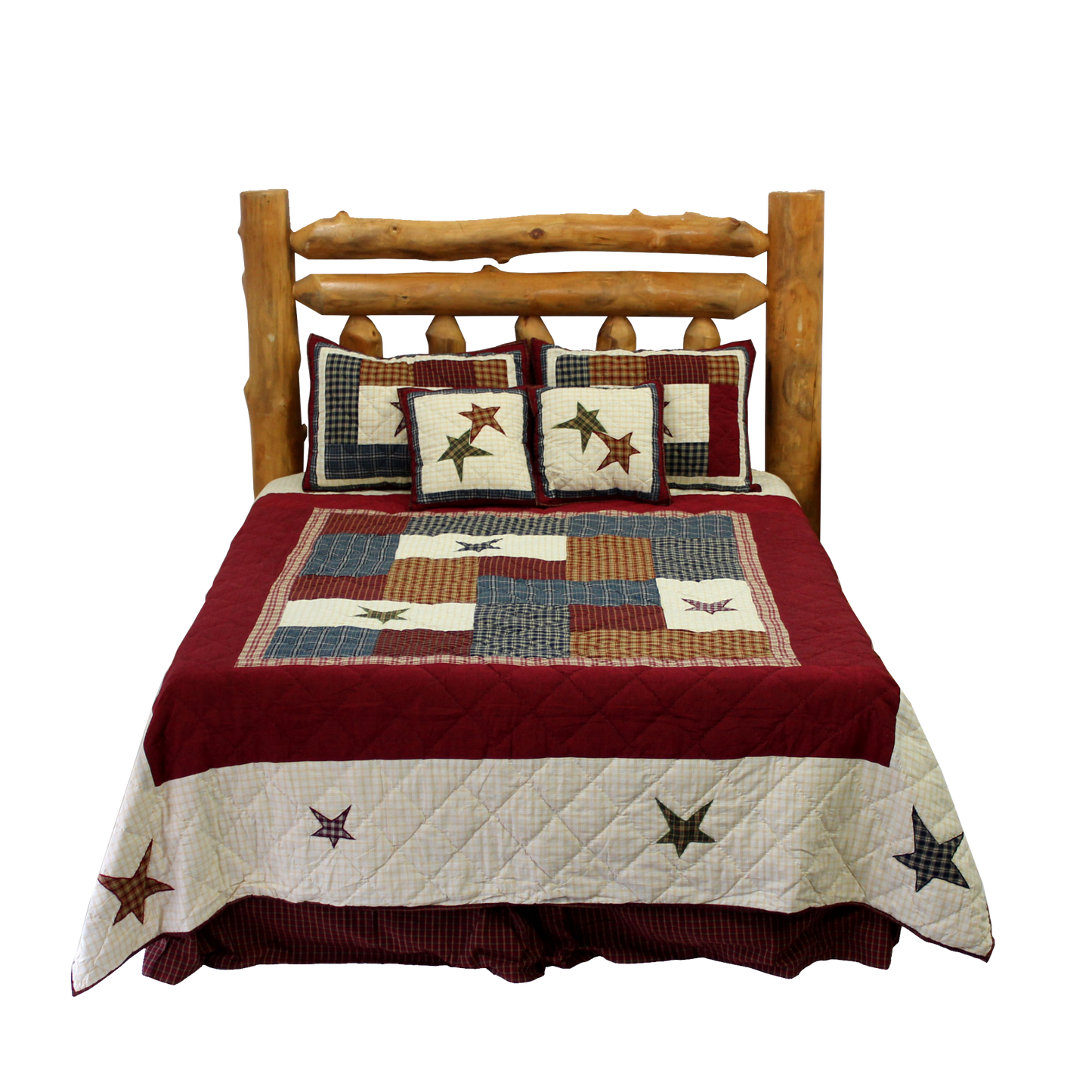 Countryside Star Quilt | Hand Quilted | Buy a Quilt and get a matching Pillow Shams FREE