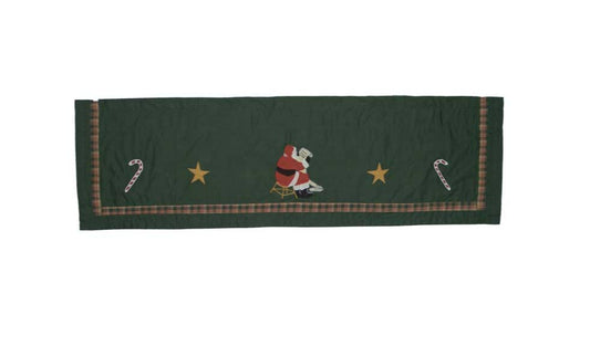 Santa by the Fireside Curtain Valance 54"W x 16"L