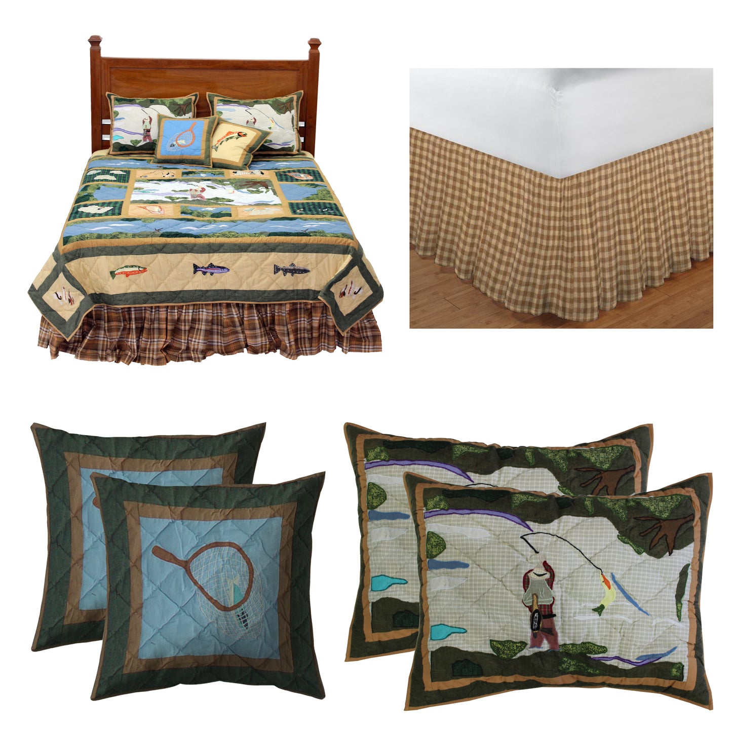 Rock Creek Fishing Bedding accessories and Ensemble sets.