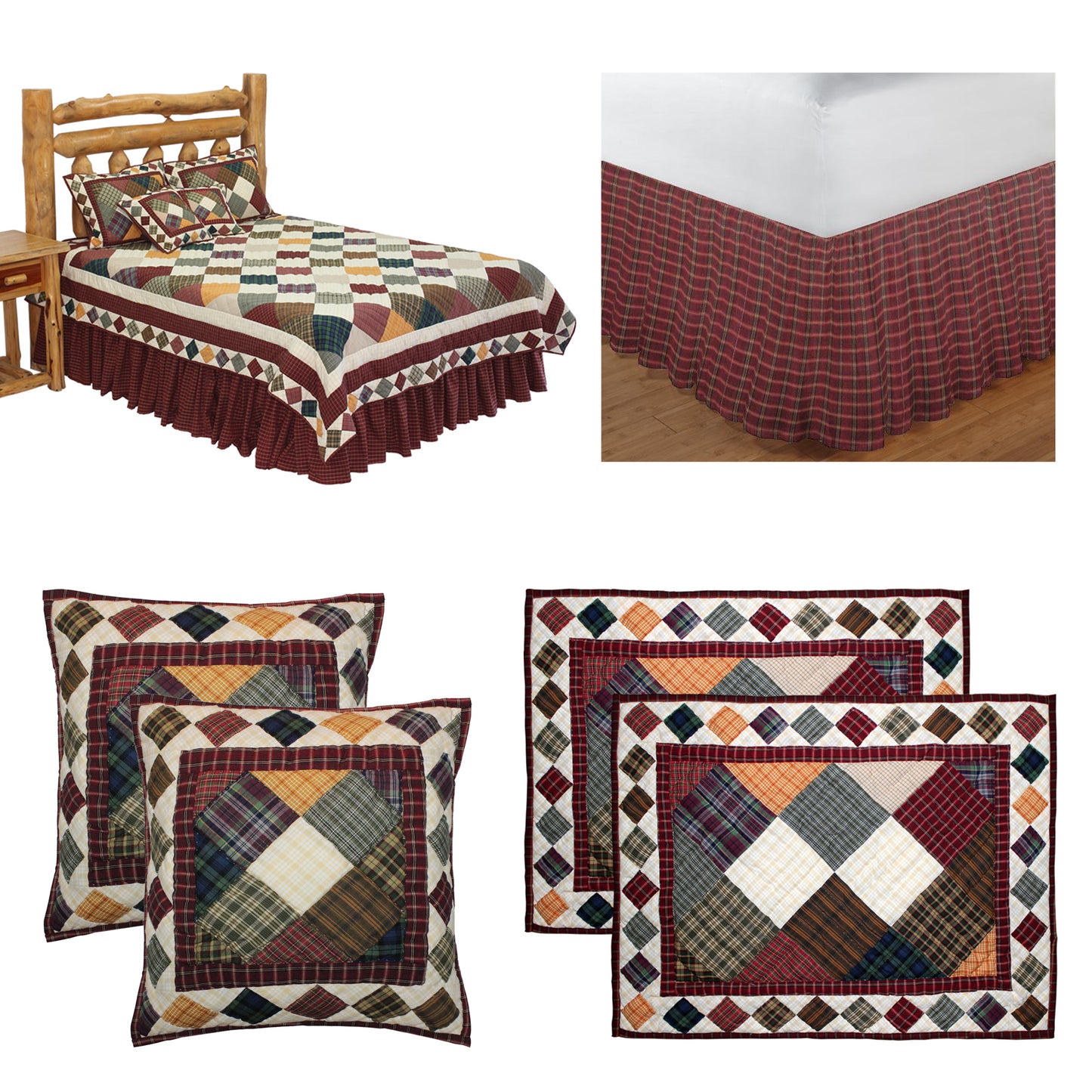 Rustic Ambers Bedding accessories and Ensemble sets.