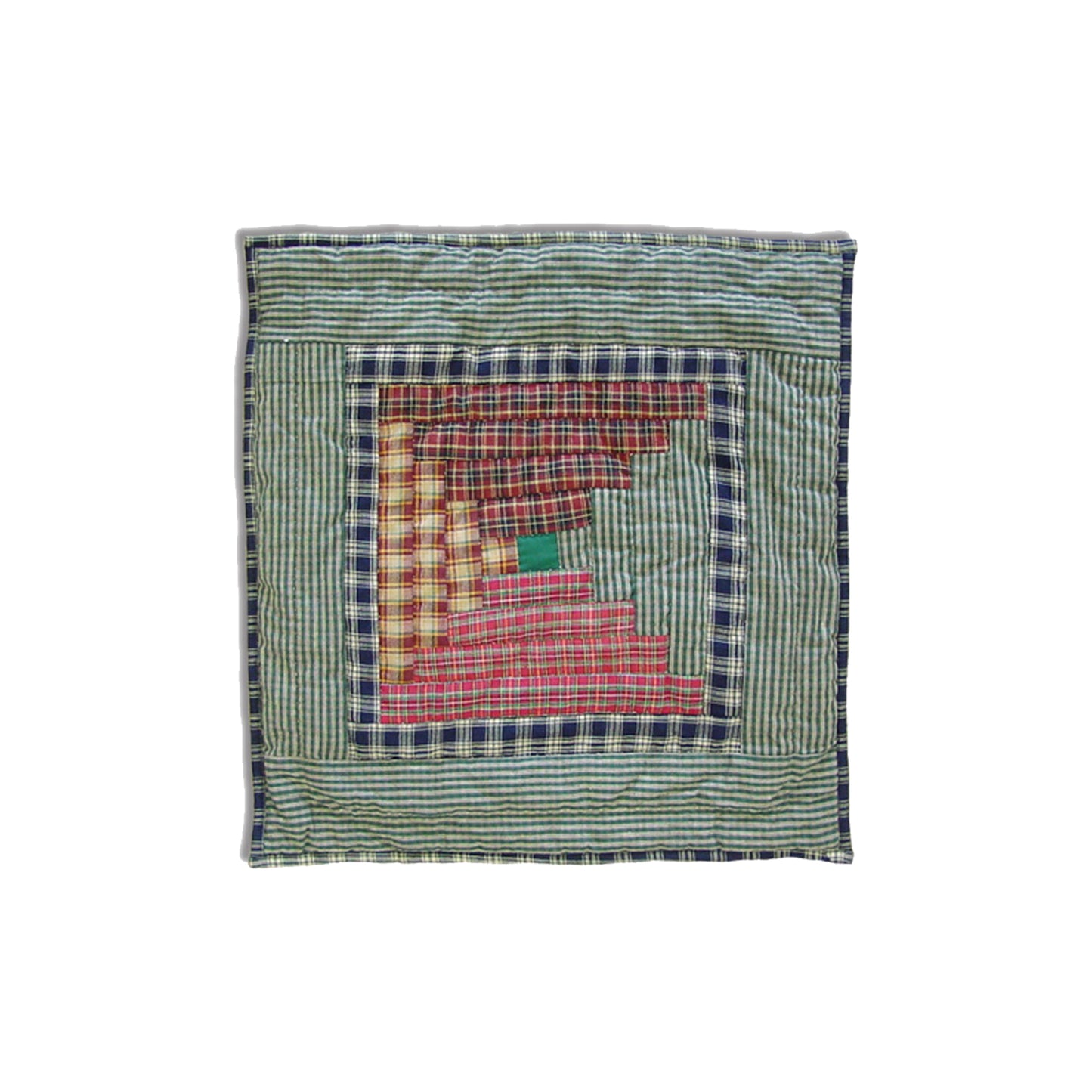 Pastures and Paths Quilt, Hand cut and Patchwork cotton fabric blocks.