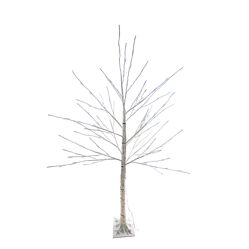 Artificial LED Light Christmas tree, 7 Ft Height White birch tree with 160 Bulbs - Buy One Get One FREE!