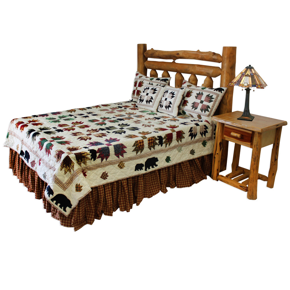 There were bears Quilt, Hand cut and Patchwork cotton fabric blocks.