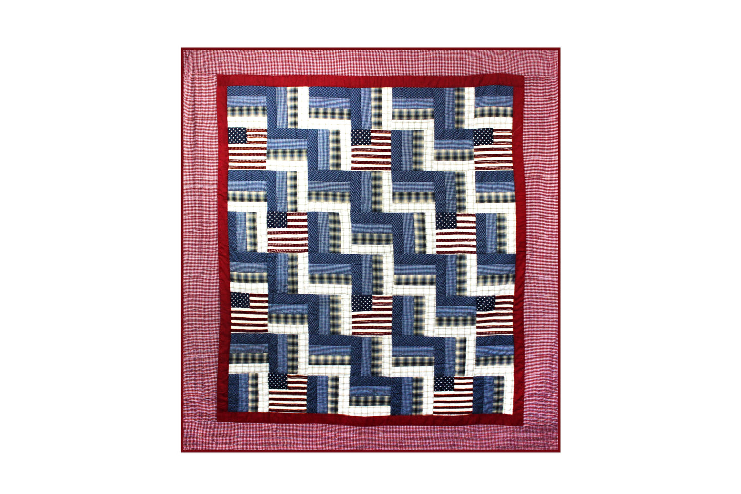 Patch Magic’s Glory and Honor Quilt - Patchwork Lap / Throw Quilt - Filled with Soft Cotton, Handmade, 100% Cotton Throw/Lap Quilt.