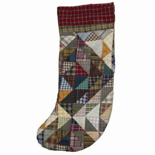 Patchmagic's Christmas Decor | Amazingly Red Stocking 8"X 21"