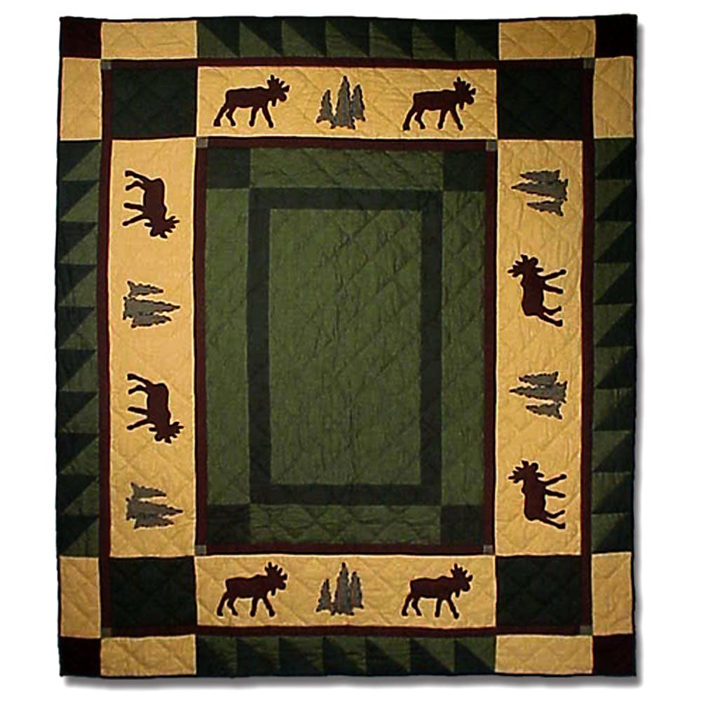 Patch Magic’s Cedar Trail - Patchwork Lap / Throw Quilt - Filled with Soft Cotton, Handmade, 100% Cotton Throw/Lap Quilt.