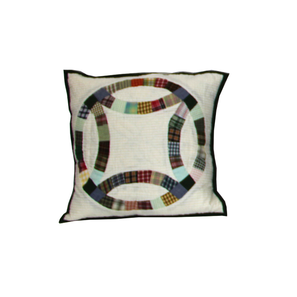 Cream Stone Wall Quilt, Hand cut and Patchwork cotton fabric blocks.