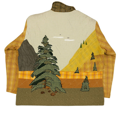 Pine Cone Jacket Small Size Traditional Applique &Handcrafted Detailing, Custom Made to order Sizes and Colors Available