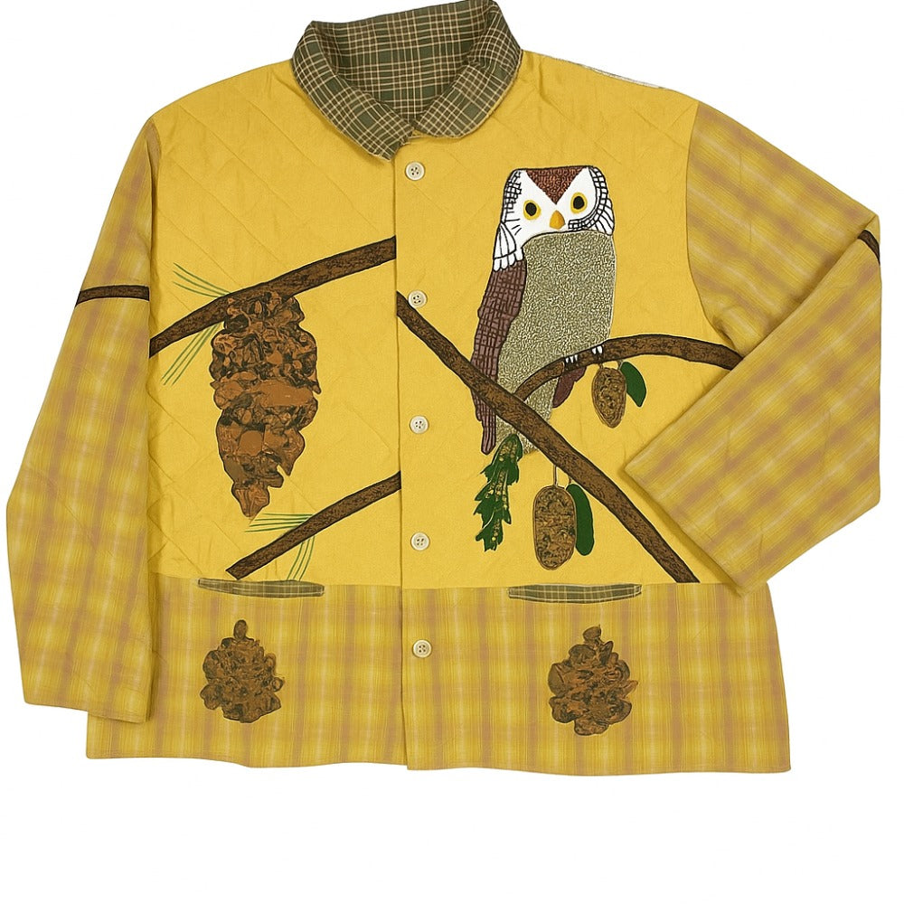 Pine Cone Jacket Small Size Traditional Applique &Handcrafted Detailing, Custom Made to order Sizes and Colors Available