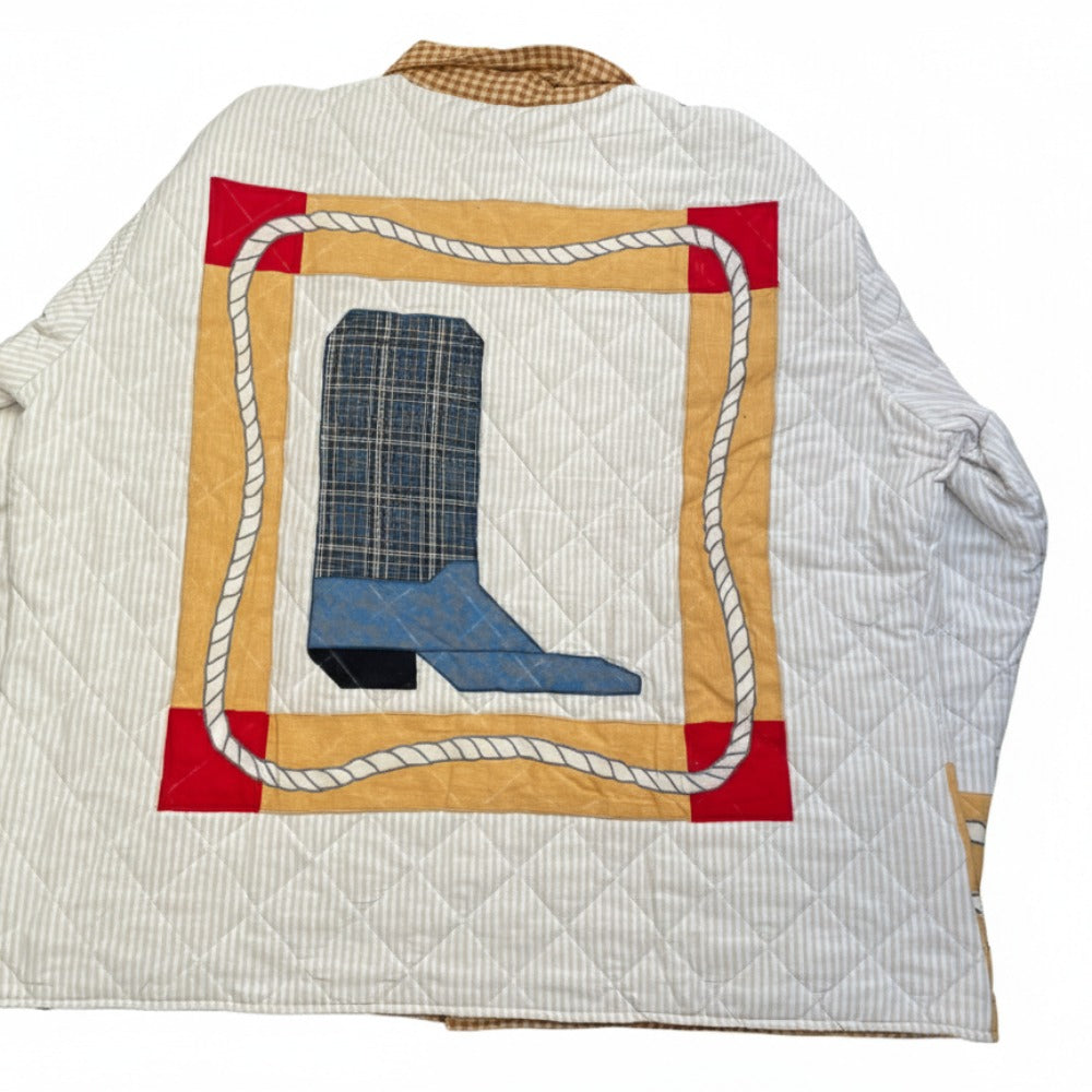 Boot Reversible Quilted Cotton Jacket | Artfully Crafted, Regular Fit, Filled with Soft Cotton