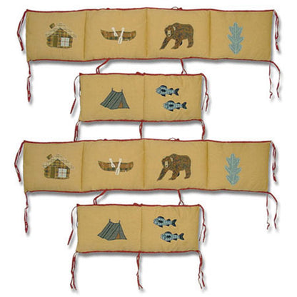 Patch Magic Cabin Bear Themed Crib Set - 6 Pieces