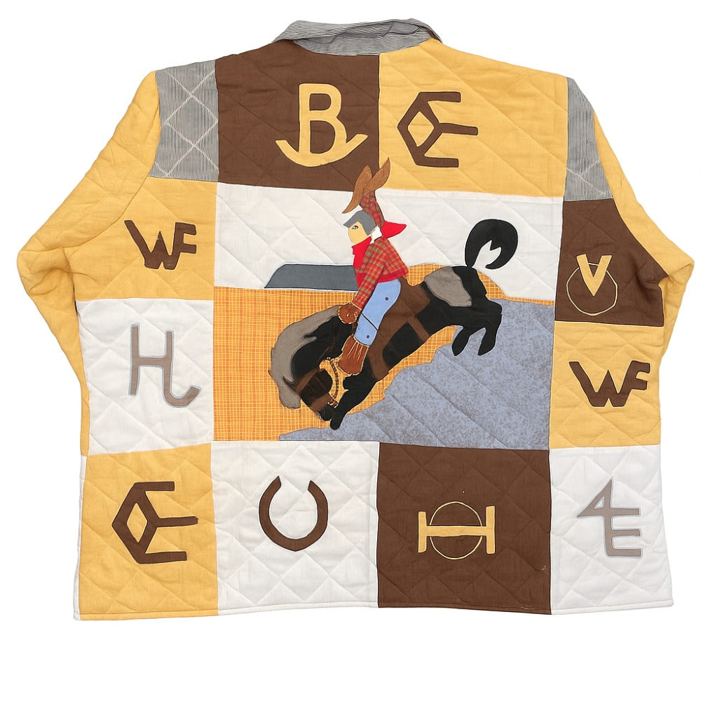 Brand Western Reversible Quilted Cotton Jacket | Artfully Crafted, Regular Fit, Filled with Soft Cotton