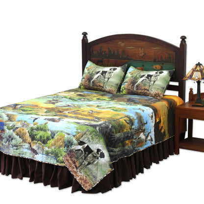 Ducks Galore Printed Quilt – Waterfowl Hunting Heritage Design