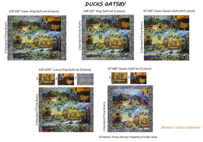 Ducks Galore Printed Quilt – Waterfowl Hunting Heritage Design