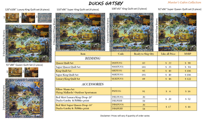 Ducks Galore Printed Quilt – Waterfowl Hunting Heritage Design