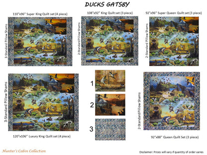 Ducks Galore Printed Quilt – Waterfowl Hunting Heritage Design