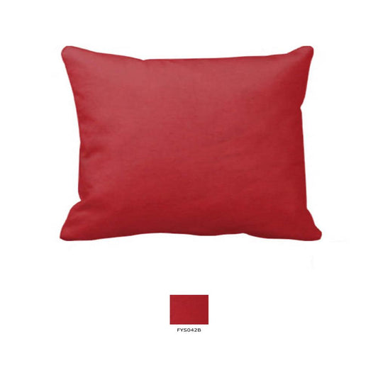 Bright Red Solid Pillow Sham 27"W x 21"L | Pack of 2