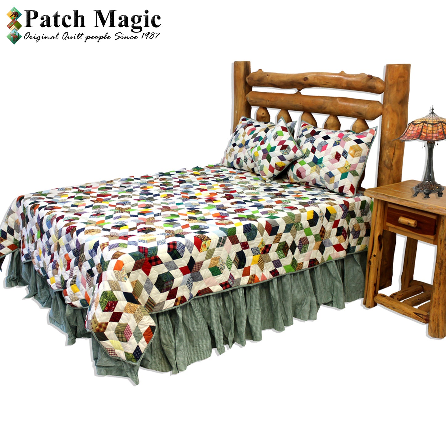 Patch Magic Quilts - Granma Memories King Quilt 105"W x 95"L