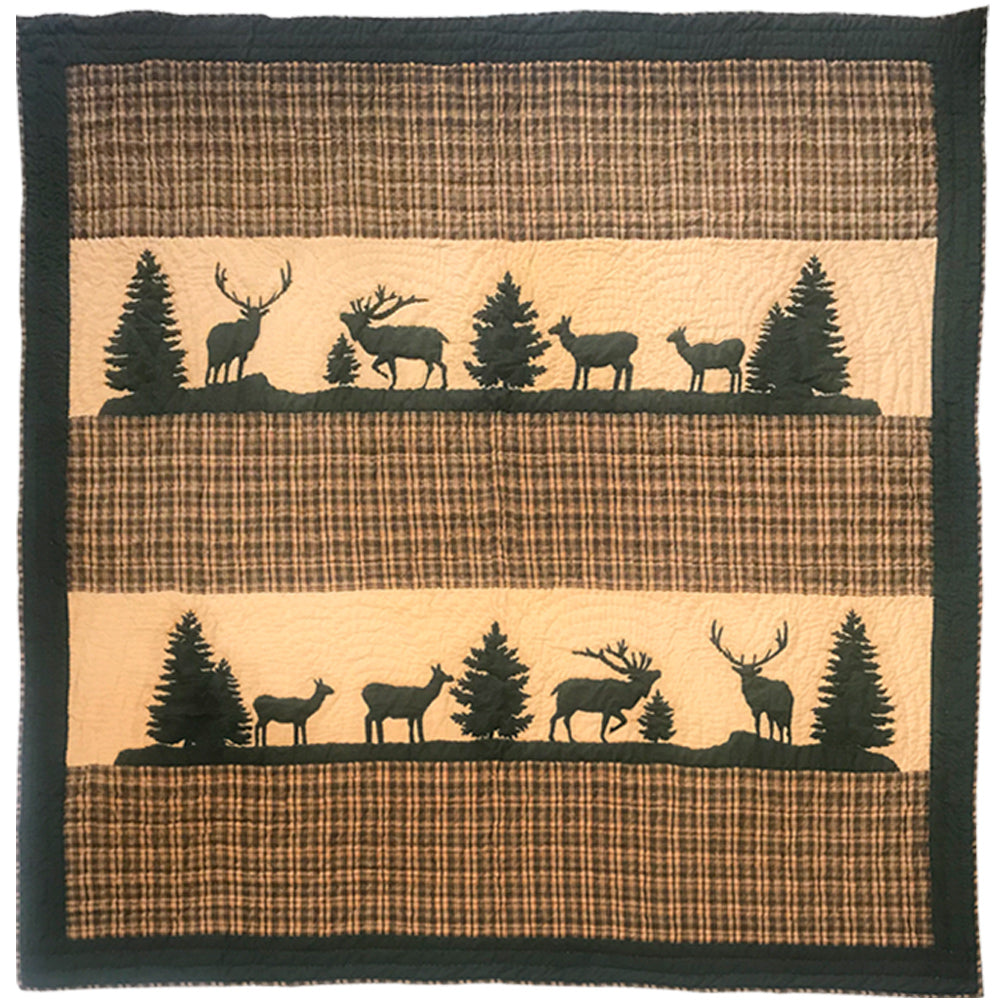 Patch Magic Quilts - Rocky Mountain Elk King Quilt 105"W x 95"L