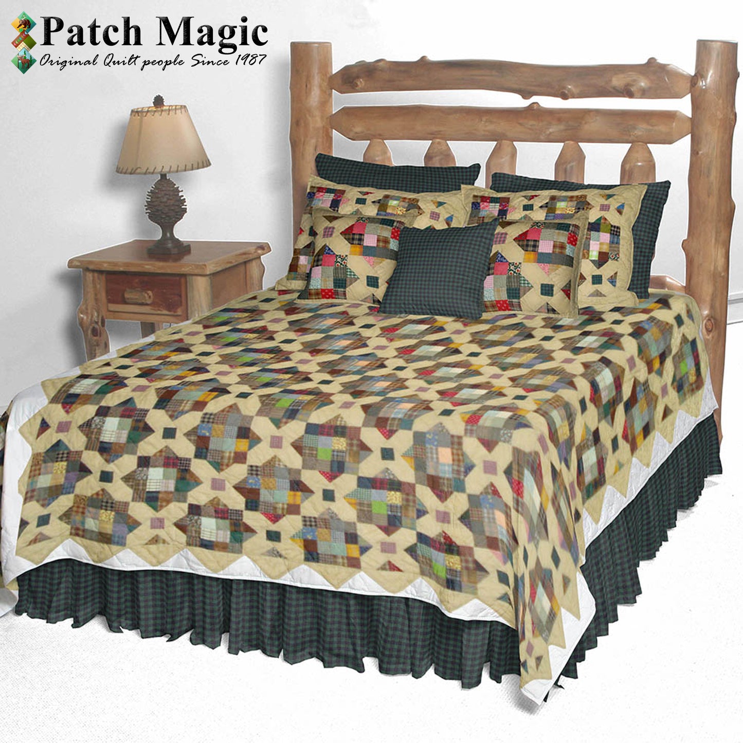 Patch Magic Quilts - Treasures in the Attic King Quilt 105"W x 95"L