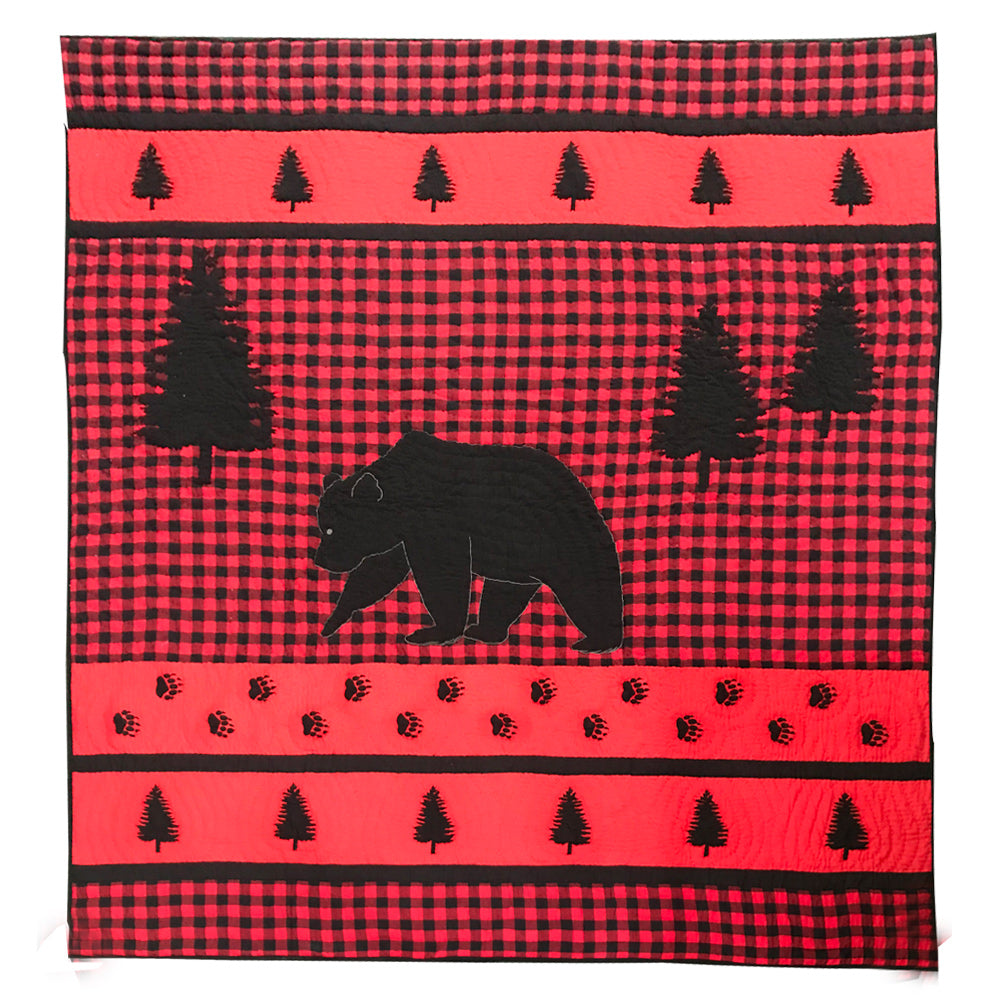 Patch Magic Quilts - Bear Track Luxury King Quilt 120"W x 106"L