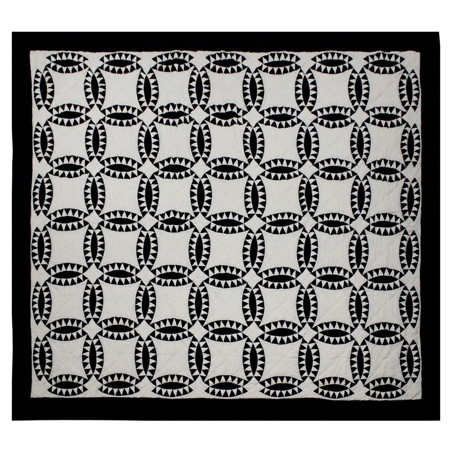 Patch Magic Quilts - Coal Wedding Ring Twin Quilt 65"W x 85"L