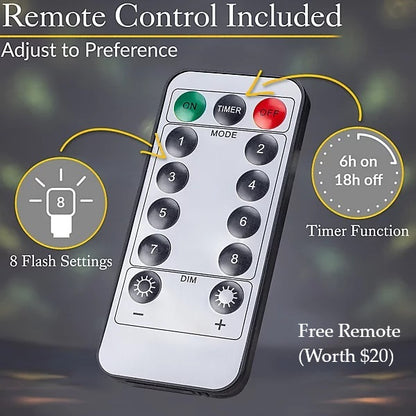 10-Ft LED Tree with 500 Warm White LEDs and get free 20$ remote control featuring several Lighting Modes.- Case Pack of 5 Trees for $999 ( Offer Expires August 9th)