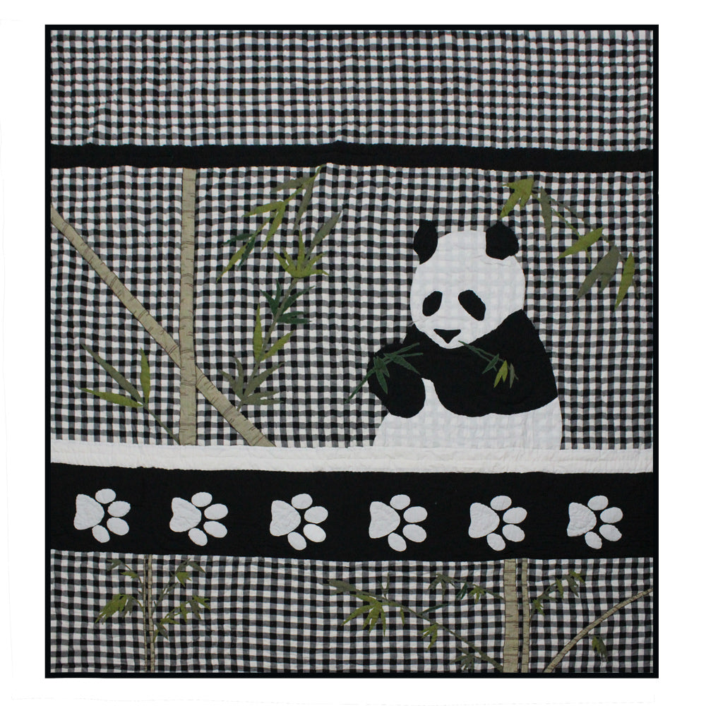 Patch Magic Quilts - Panda Super King Quilt 110"W x 96"L