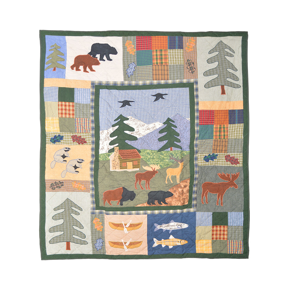 Patch Magic Quilts - Northwoods Walk Throw 50"W x 60"L