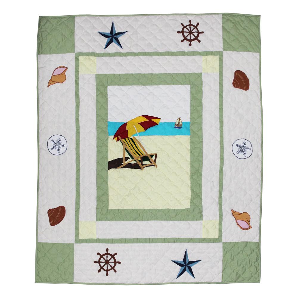 Patch Magic Quilts - Ocean Trail Throw 50"W x 60"L