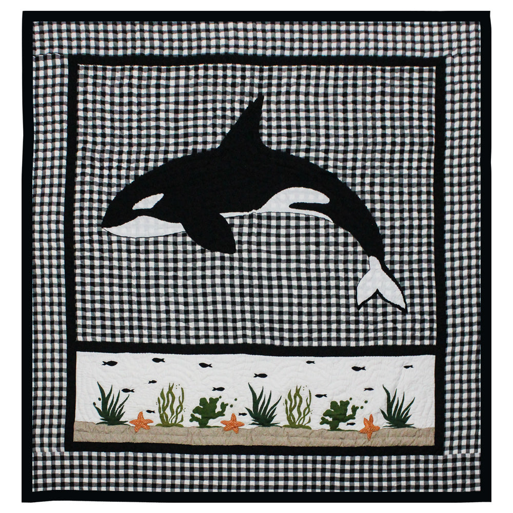 Patch Magic Quilts - Orca Throw 50"W x 60"L