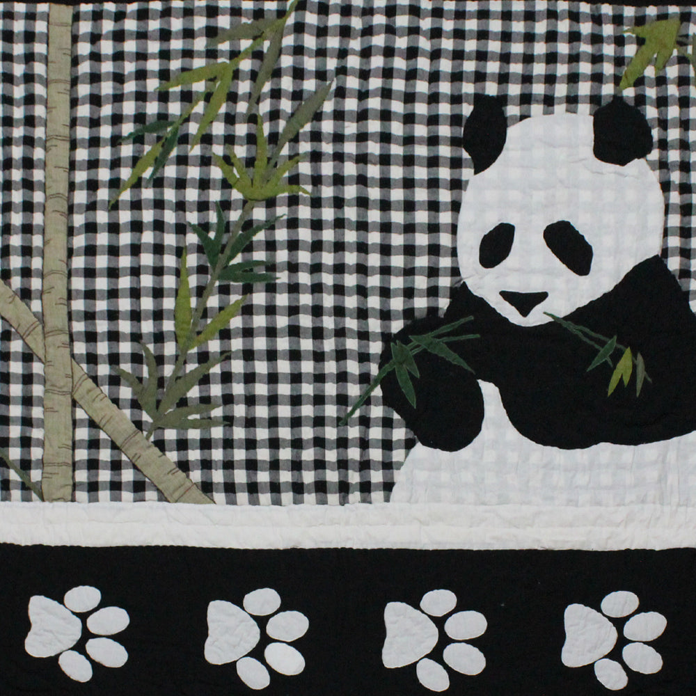 Patch Magic Quilts - Panda Throw 50"W x 60"L