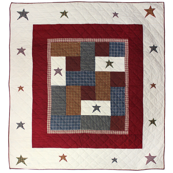 Patch Magic Quilts - Woodland Square Throw 50"W x 60"L