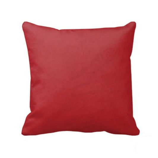 Bright Red Solid Toss Pillow 16"W x 16"L | Pack of 2