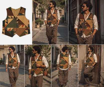 🌸 Summer & Garden Patchwork Vest Collection – 75% OFF Limited-Time Sale! 🌸