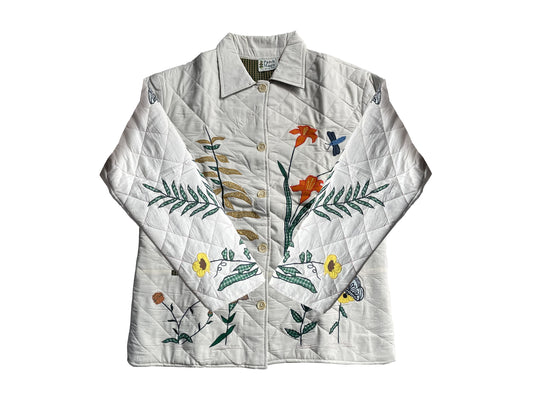 Wildflower Reversible Quilted Cotton Jacket | Nature-Inspired Design, Soft Cotton Filling, Comfortable and Stylish All-Season Wear