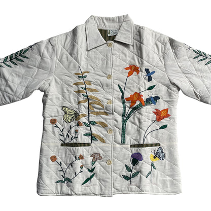 Wildflower Reversible Quilted Cotton Jacket | Nature-Inspired Design, Soft Cotton Filling, Comfortable and Stylish All-Season Wear