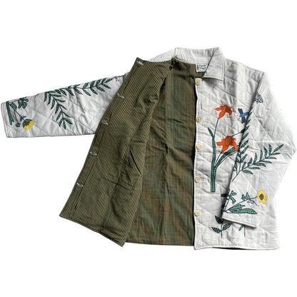 Wildflower Reversible Quilted Cotton Jacket | Nature-Inspired Design, Soft Cotton Filling, Comfortable and Stylish All-Season Wear