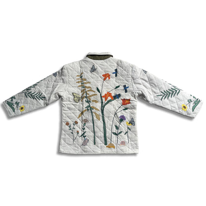 Wildflower Reversible Quilted Cotton Jacket | Nature-Inspired Design, Soft Cotton Filling, Comfortable and Stylish All-Season Wear