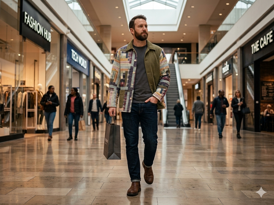 Wild Goose Log Cabin Quilted Cotton Jacket – Reversible, Soft Cotton Filled, Stylish and Comfortable Jacket for All Seasons