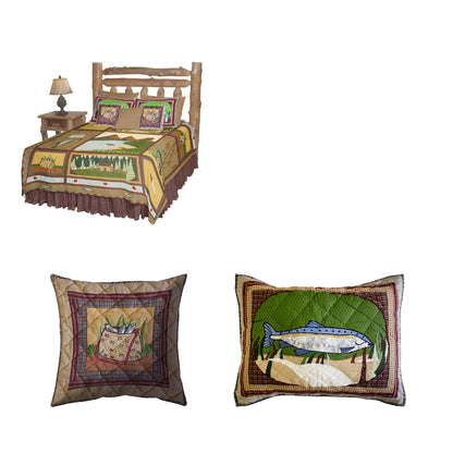 Fishing Break Bedding Accessories and Ensemble sets.