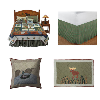 Quilted Moose Bedding accessories and Ensemble sets.