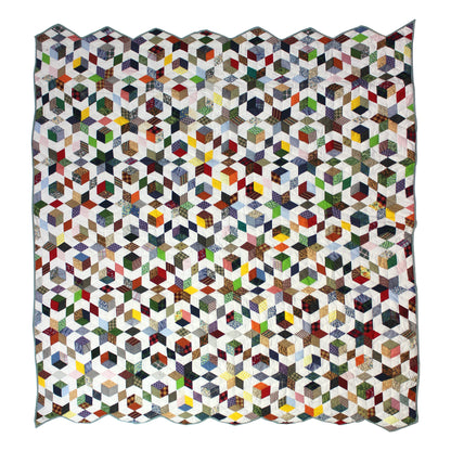 Diamonds are Forever Quilt, Hand cut and Patchwork cotton fabric blocks.